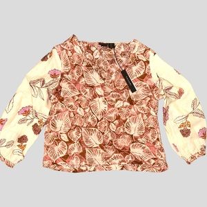 NWT Tahiti Tropical Linen Top - Size S